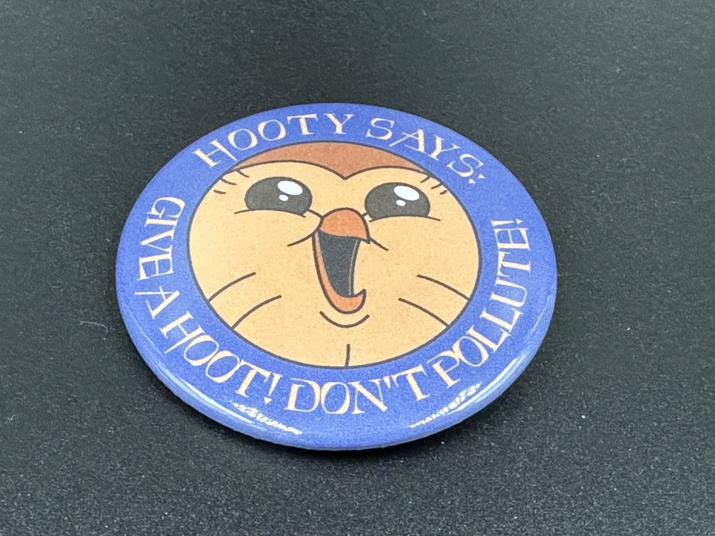 Give A Hoot! Don't Pollute! Button