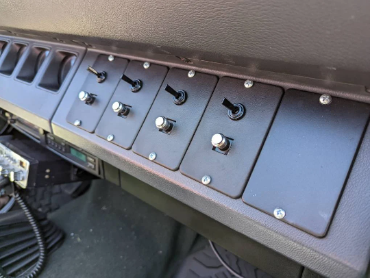 Jurassic Park Jeep Blank Jabsco Switch Cover