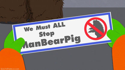 ManBearPig Bumper Sticker
