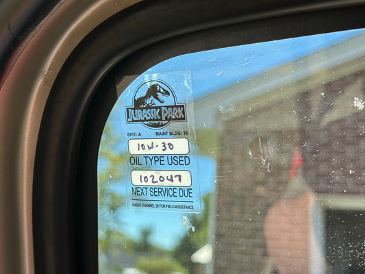 JP Oil Change Clings